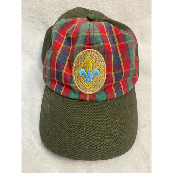 Boy Scout Uniform Hat Green Plaid Medium/Large - Picture 1 of 3